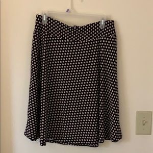 Talbots Geometric Midi Skirt